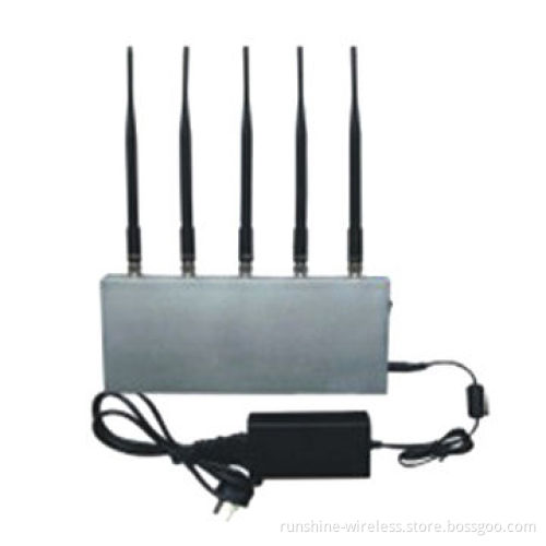Five Band CDMA/GSM/DCS/TD-SCDMA 3G Powerful Indoor Mobile Phone Signal Jammer/Breaker